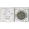 Image 1 : 1929 George V Silver 50 Cents. The year of the Great Depression. VG-10.