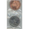 Image 2 : Lot of 2 Royal Canadian Mint medals: Bronze & Nickel. Both BU. Both depict the Ottawa Mint on one si