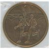 Image 2 : Canada Games 1989 Saskatoon, Saskatchewan. Large brass sports medal measures 60mm and weighs 80 gram