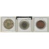 Image 2 : Lot of 3 Canadian Coins of the Year (COTY) Club medals & wood. Includes 1967 10th Anniversary bronze