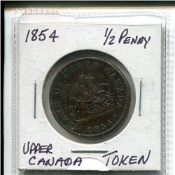 1854 Half Penny Upper Canada