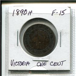 1890-H Victoria Large Cent
