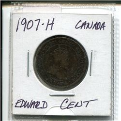 1907-H Edward Large Cent