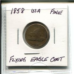 1858 USA Flying Eagle Cent