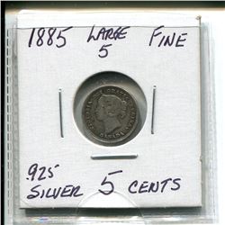 1885 "Large 5" Five Cent