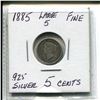 Image 1 : 1885 "Large 5" Five Cent