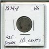 Image 1 : 1874-H Victoria Ten Cents