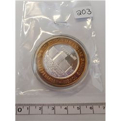.999 Fine Silver - Peppermill Casino Token