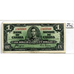 1937 One Dollar Bill
