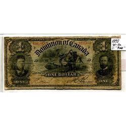 1898 Large One Dollar Bill
