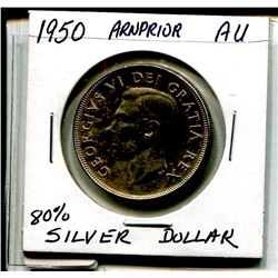 1950 Canada Silver Dollar