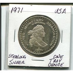 1971 One Troy Ounce Sterling Silver Coin