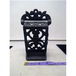 Cast Iron Match Box Holder - Excellent Condition