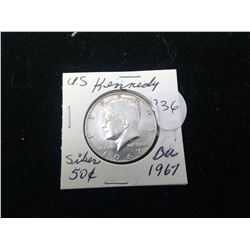 1967 US Kennedy Half Dollar