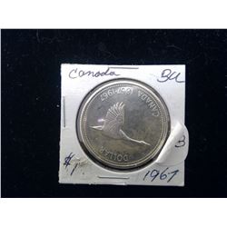 1967 - Canada Silver Dollar