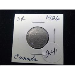 1926 - Canada Five Cents