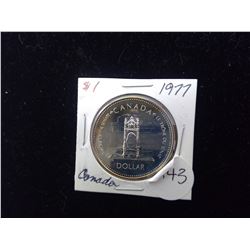 Canada 1977 Silver Dollar