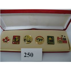 PANDA PINS - BOXED SET - WINNIPEG ASSINIBOINE PARK ZOO