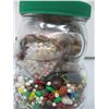 Image 2 : KRAFT BEAR JAR full - BEADS - Some Sorted - Some Not