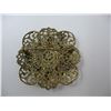 Image 3 : VINTAGE COSTUME JEWELRY  - BROOCH - FILIGRE SETTING - (Fastening pin bent)