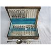 Image 1 : Silver Plate Flatware 43 piece set with case