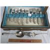 Image 3 : Silver Plate Flatware 43 piece set with case