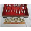 Image 3 : Silver Plate Flatware Set 34 pieces and 6 Napkin Rings