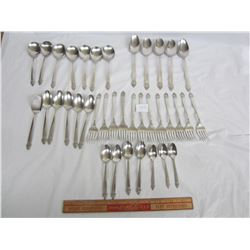 37 Piece Silver Plate Community Flatware set