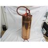 Image 3 : Vintage Stemple Copper Fire Extinguisher Empty 24 inches tall