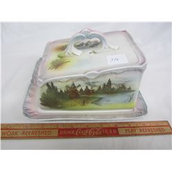 Antique China German Covered Cheese Dish no damage