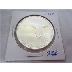 Canadian Silver Dollar 1967