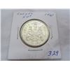 Image 1 : Canadian 1961 silver fifty cent piece