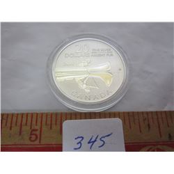 Canadian 2011 20 Dollar Silver Canoe coin