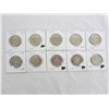 Image 1 : 10 Assorted Nickel 50 cent pieces 1968-2002