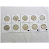 Image 2 : 10 Assorted Nickel 50 cent pieces 1968-2002