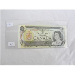 Scarce One Dollar Replacement Note 1973