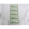 Image 2 : Five One Dollar Bills 1867 -1967