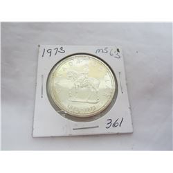 Canadian Silver Dollar 1973
