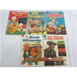 Five 10 cent comic books good condition
