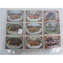 Assorted Lot of 1970's Trucking magazine cards in pages