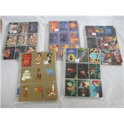 Lot of 5 non sports sets complete Aladdin Sky Box 1990's,Little Mermaid, Snow White, Beauty and the 