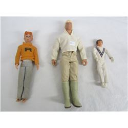 Lot of 3 action figures Luke Skywalker, Archie Andrews, Evil Knievel