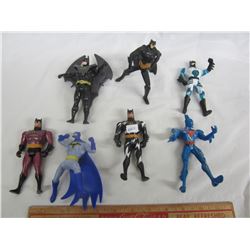 Lot of 7 Batman action figures 1990's