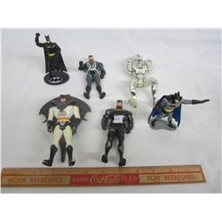 Lot of 6 Batman action figures 1990's