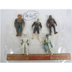 Lot of 5 action figures 1990's Star Wars , Star Trek ect.