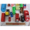 Image 3 : Lot of 16 mixed plastic toys cars, boats ect