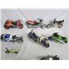 Image 3 : Lot of 8 vintage plastic motorcycles and one die cast snowmobile
