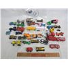 Image 1 : Lot of 35 mixed Hot Wheels style cars, trucks ,tractors ect.