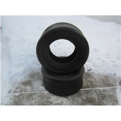 Matching Pair of 1970's McCreary Drag Slicks made one pass great for display on vintage drag car