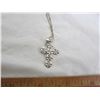 Image 2 : Vintage Sterling Silver Cross with silver chain
